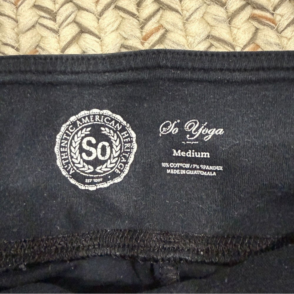 SO Black Capri Cotton Leggings - Picture 4 of 7